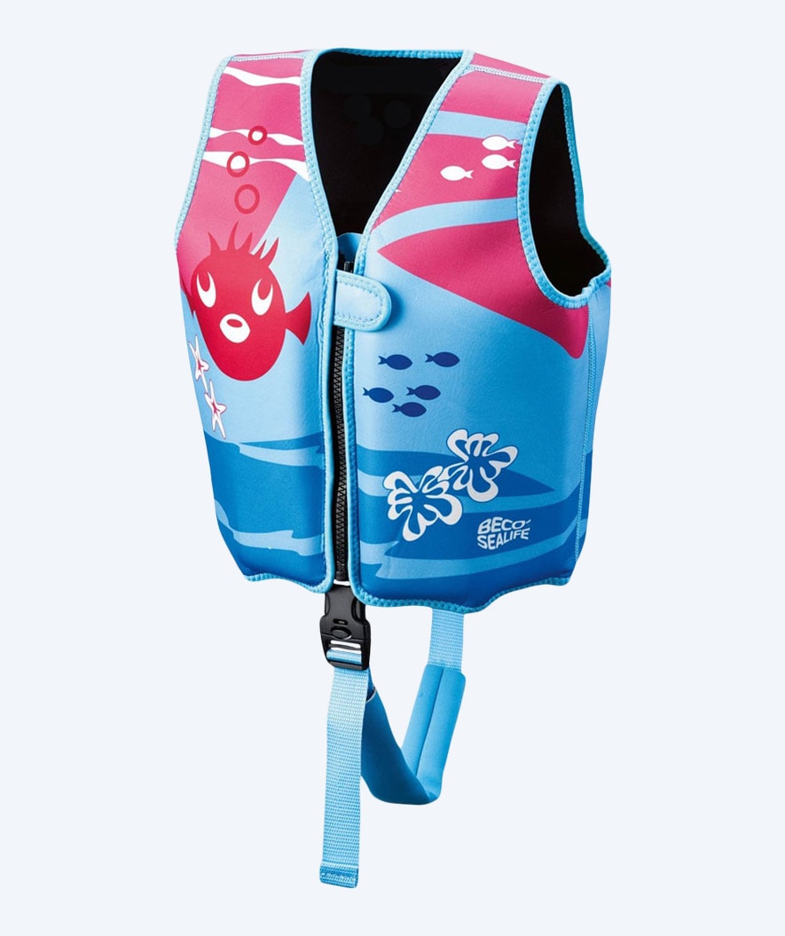 Beco Schwimmweste für Kinder (1-6 Jahree) - Sealife - Hellblau/Rosa