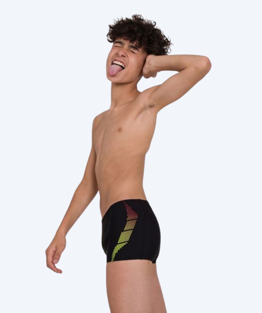Speedo Aquashorts für Herren - Placement Panel - Schwarz/gelb