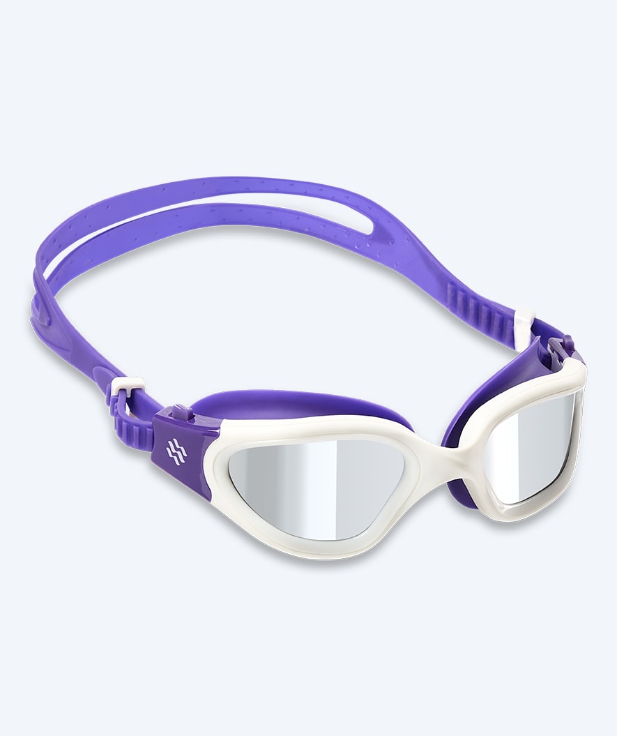 Watery Schwimmbrille fürs Training - Raven Mirror - Violett/silber