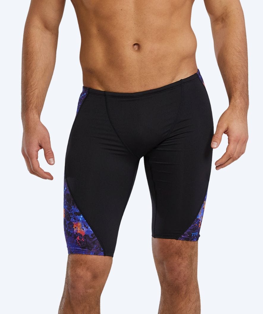 TYR lange Badehose für Herren - Blade Splice - Schwarz/lila