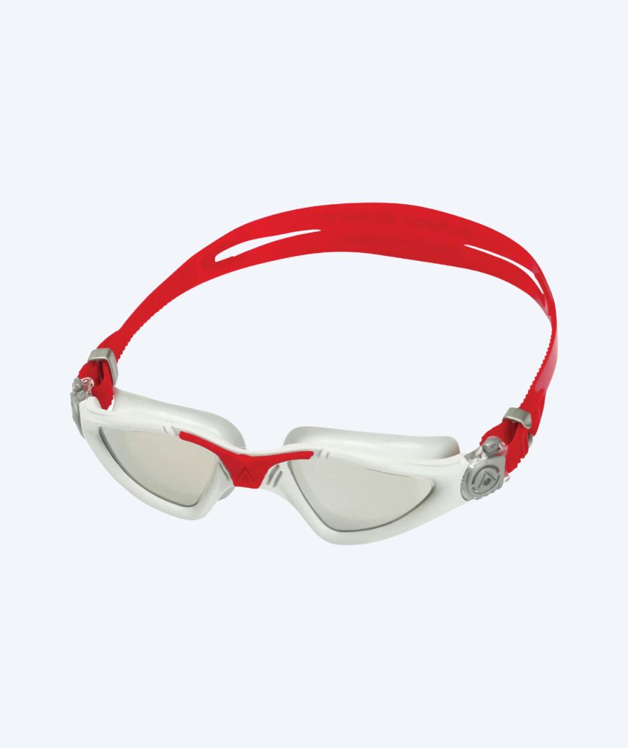Aquasphere Taucherbrille für Hobbytaucher - Kayenne - Rot/Weiss (Mirror Scheiben)