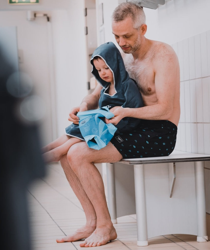 Watery Badehose für Kinder - Neopren Schwimmwindel - Atlantic Blue