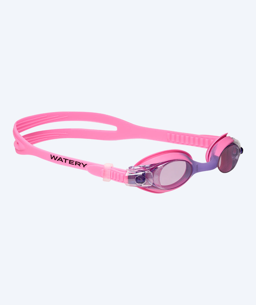 Watery Schwimmbrille für Kinder - Aqualife - Rosa (Rosa Scheiben)