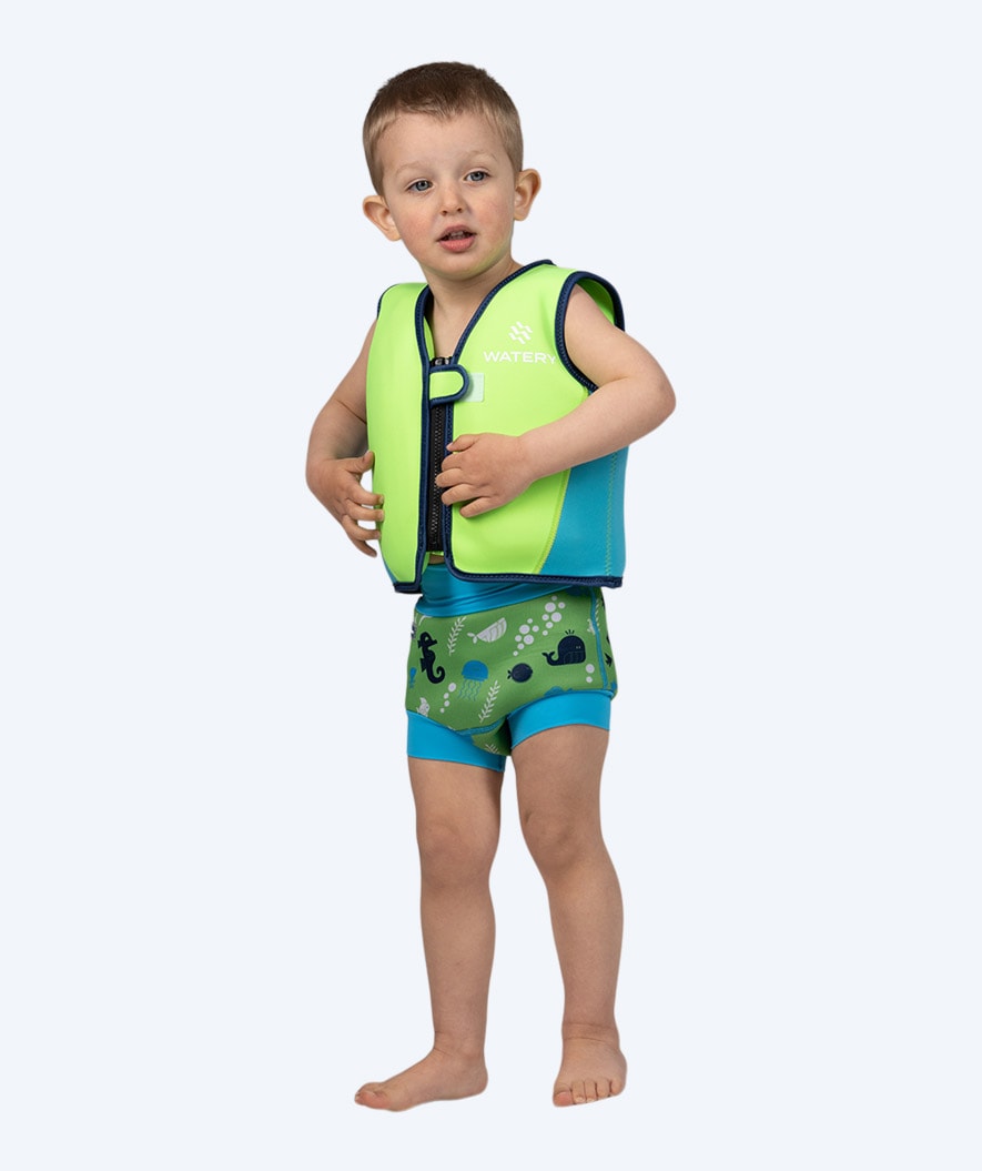 Watery Schwimmweste für Kinder (2-8) - Basic - Grün