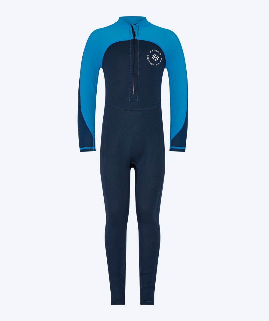 Watery UV Neoprenanzug für Kinder - Calypso Full-Body - Blau/dunkelblau