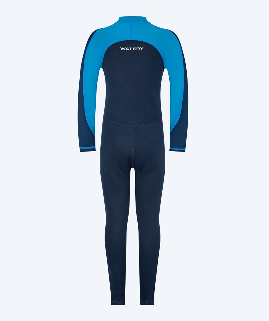 Watery UV Neoprenanzug für Kinder - Calypso Full-Body - Blau/dunkelblau