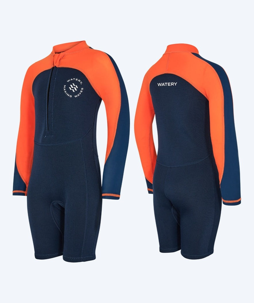 Watery Neoprenanzug für Kinder - Calypso Long Sleeve - Orange/blau