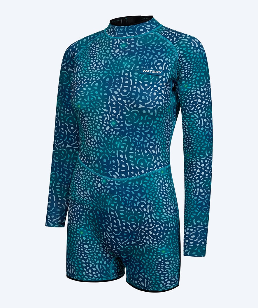 Watery Neopren Springsuit für Damen - Catalina - Grün/Blau