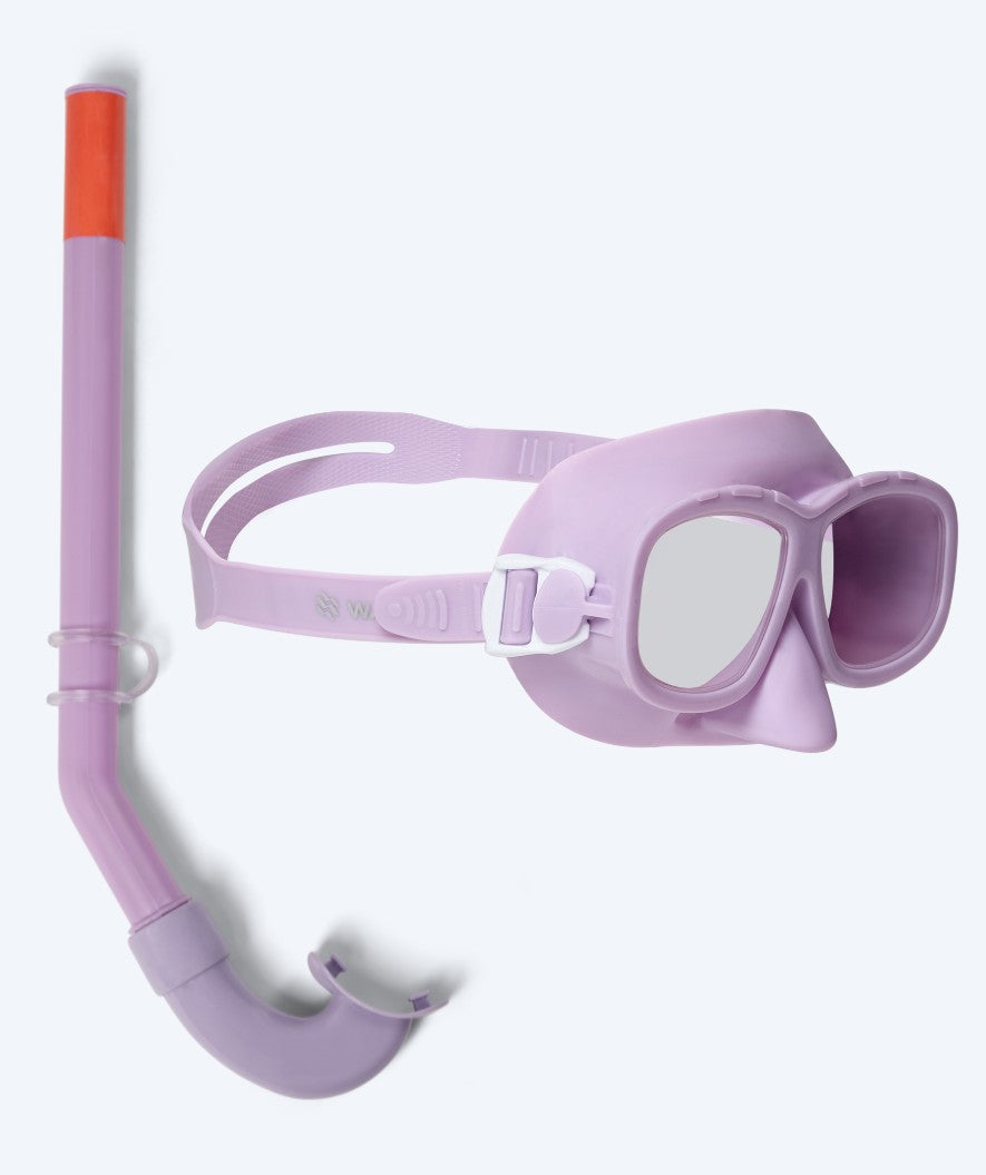 Watery Combo Schnorchelset für Kinder (4-10) - Wyre - Lila