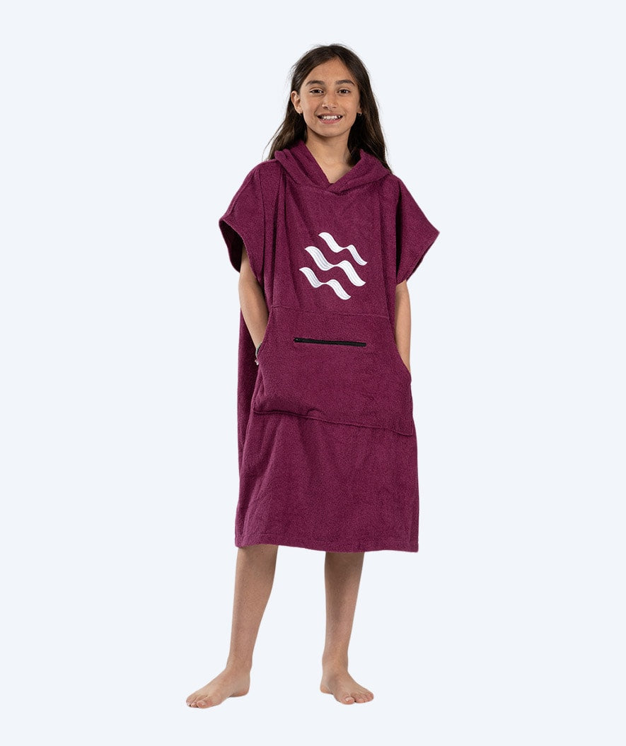 Watery Badeponcho für Junior - Baumwolle - Lila