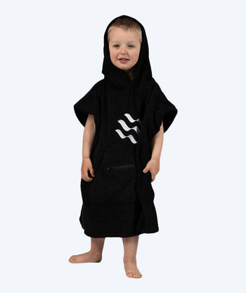 Watery badeponcho für Kinder - Bomuld - Schwarz