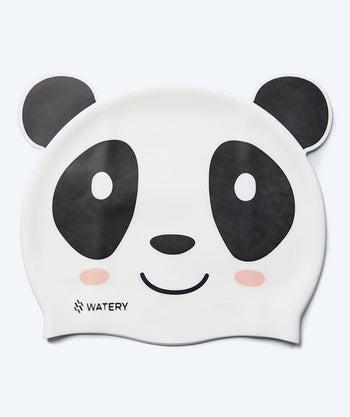 Watery Badekappe für Kinder - Dashers - Panda Bear - Weiß/schwarz