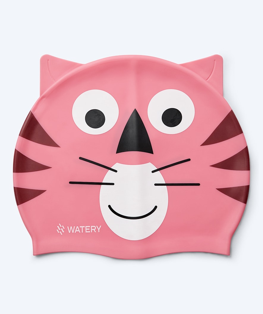 Watery Badekappe für Kinder - Dashers - Tiger - Rosa