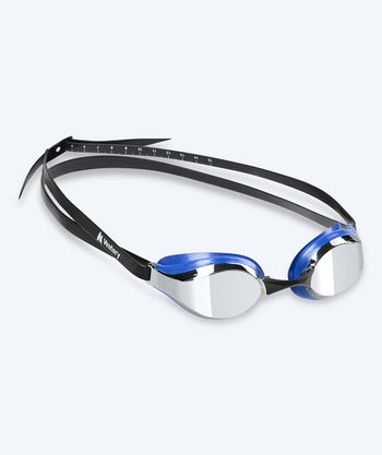 Watery Elite Schwimmbrille - Poseidon Mirror - Blau/silber