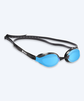 Watery Elite Schwimmbrille - Poseidon Mirror - Schwarz/blau