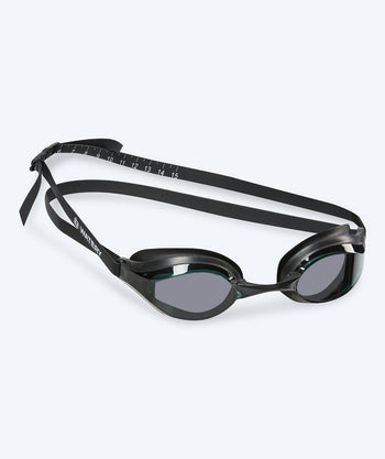 Watery Elite Schwimmbrille - Poseidon - Schwarz/smoke