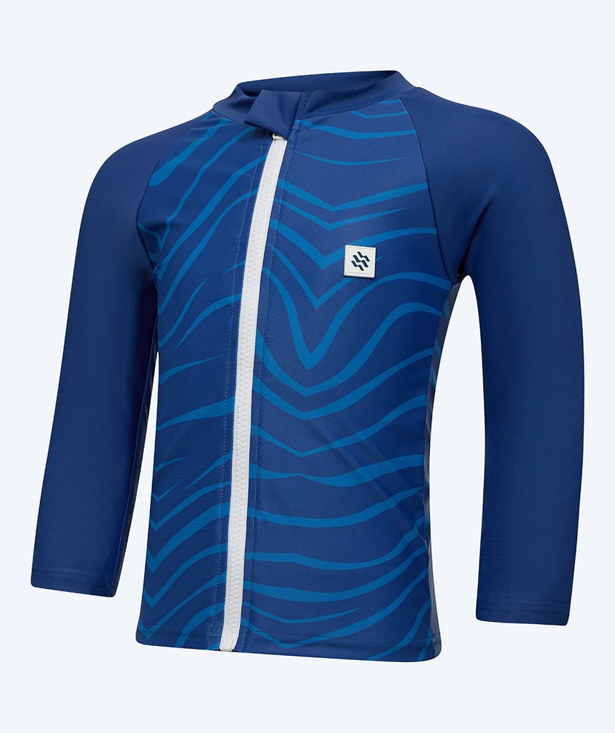 Watery UV Shirt für Kinder - Fjord Langarm Rashguard - Donkerblau