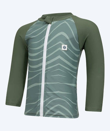 Watery UV Shirt für Kinder - Fjord Langarm Rashguard - Grün