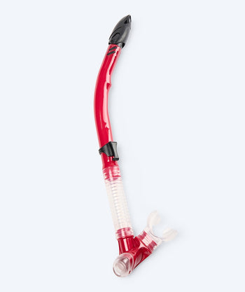 Watery Semi-Dry Schnorchel für Erwachsene - Hudson - Rot