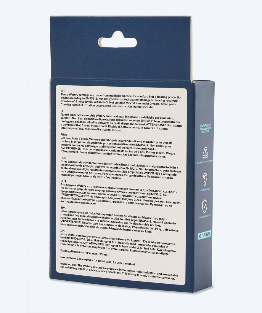 Watery Ohrenstöpsel für Kinder - Indra 6 Paar - Rosa