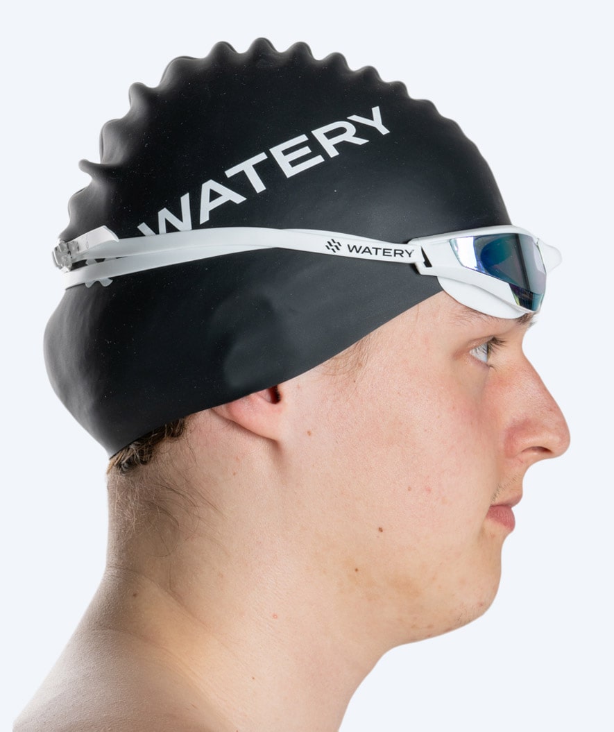 Watery Schwimmbrille - Instinct Ultra Mirror - Weiß/blau