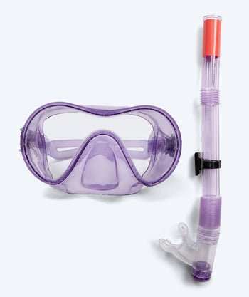 Watery Combo Schnorchelset für Junioren (8-15) - Jubal - Lila