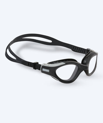 Watery Schwimmbrille für Freizeitschwimmer - Kelvin Active - Schwarz/Klar