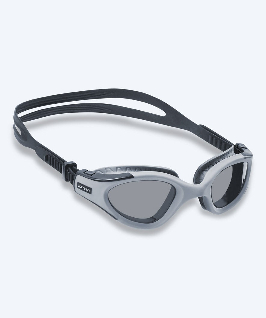 Watery Schwimmbrille fürs Training - Kelvin Active - Grau (Smoke Scheiben)