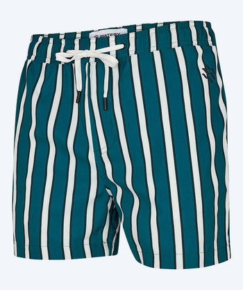 Watery Badeshorts für Herren - Kelvin Eco - Grün/Weiss