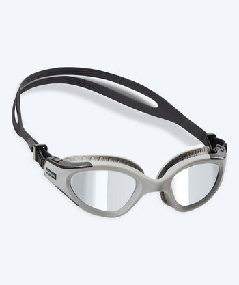 Watery Schwimmbrille fürs Training - Kelvin Mirror - Grau/silber