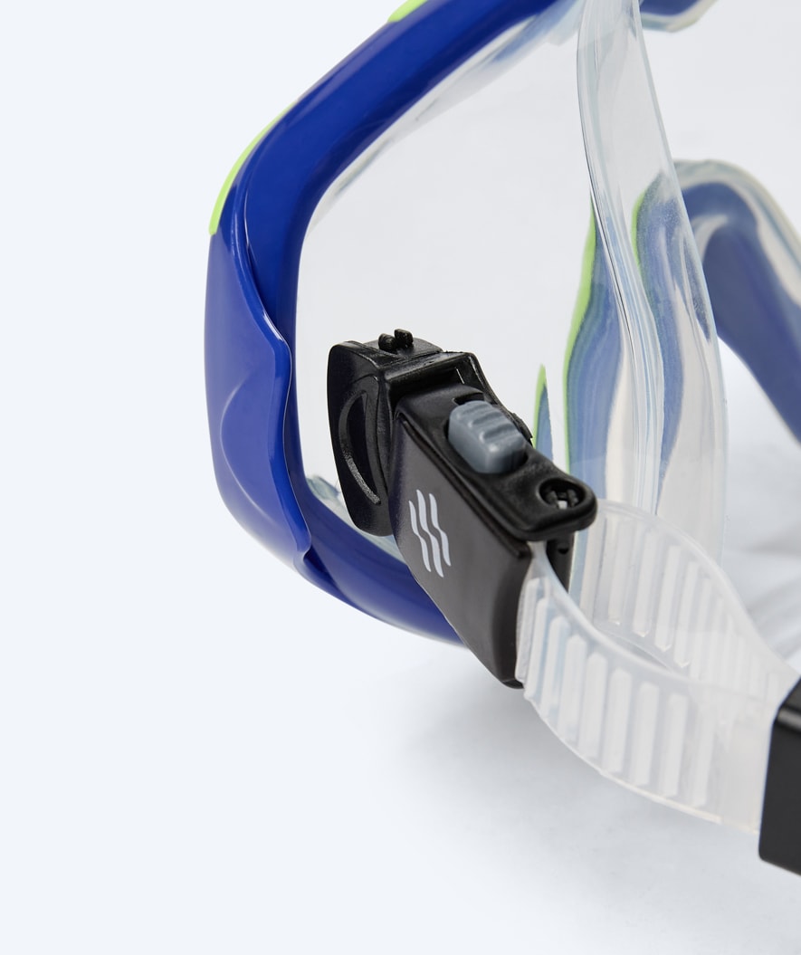 Watery Combo Schnorchelset für Erwachsene (Ab 15 Jahren) - Leach - Blau/gelb