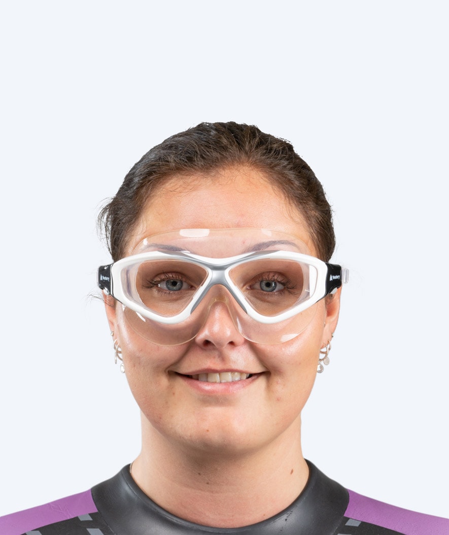 Watery Schwimmmaske für Erwachsene - Mantis - Weiss/Grau
