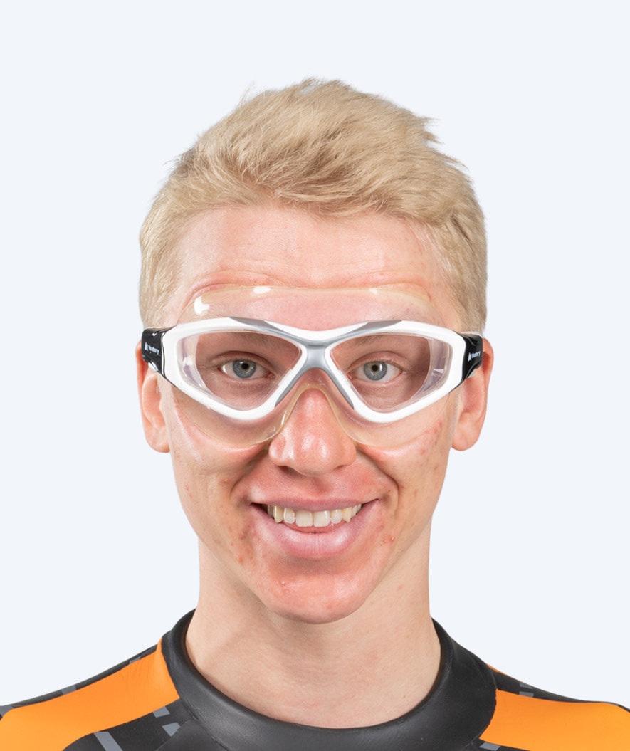 Watery Schwimmmaske für Erwachsene - Mantis - Weiss/Grau