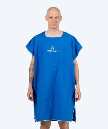 Watery Badeponcho für Erwachsene - Mikrofaser - Royalblau