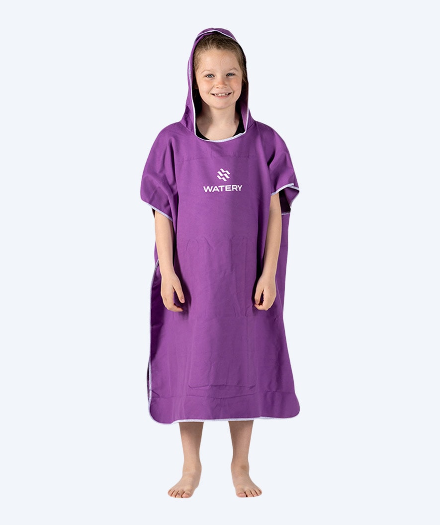 Watery Badeponcho für Junior - Mikrofaser - Lila