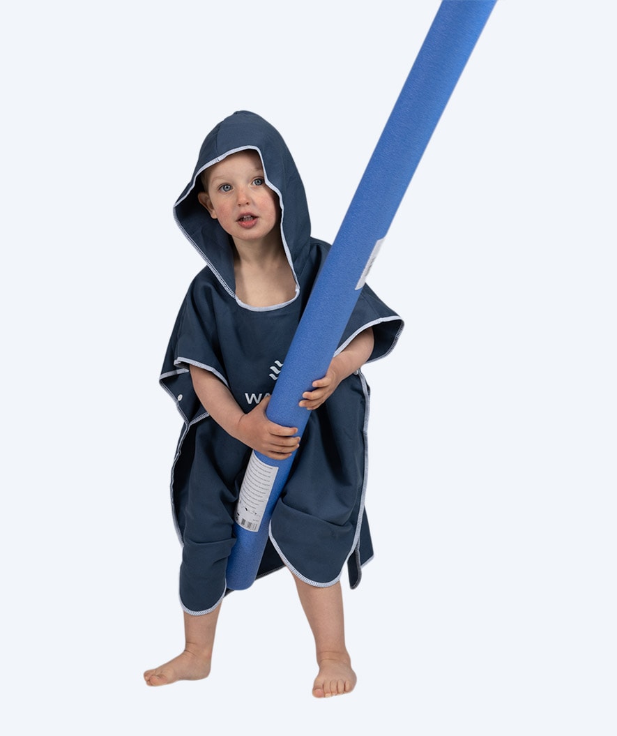 Watery Badeponcho für Kinder - Mikrofaser - Dunkelblau