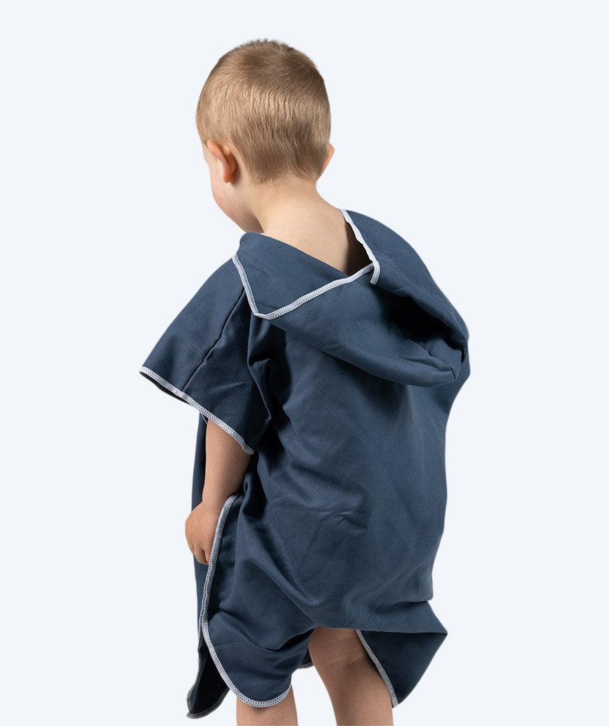 Watery Badeponcho für Kinder - Mikrofaser - Dunkelblau