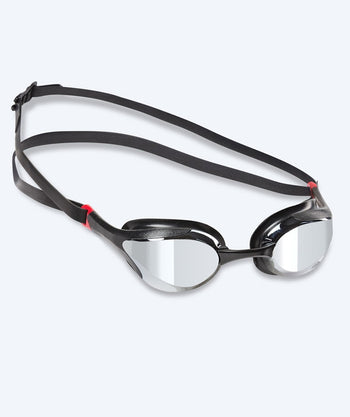 Watery Elite Schwimmbrille - Murphy Mirror - Schwarz/silber