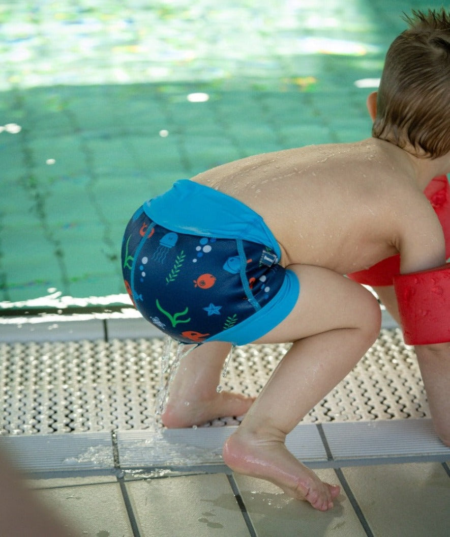 Watery Badehose für Kinder - Neopren Schwimmwindel - Atlantic Pink