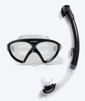 Watery Combo Schnorchelset für Junioren (8-15) - Ohio - Schwarz