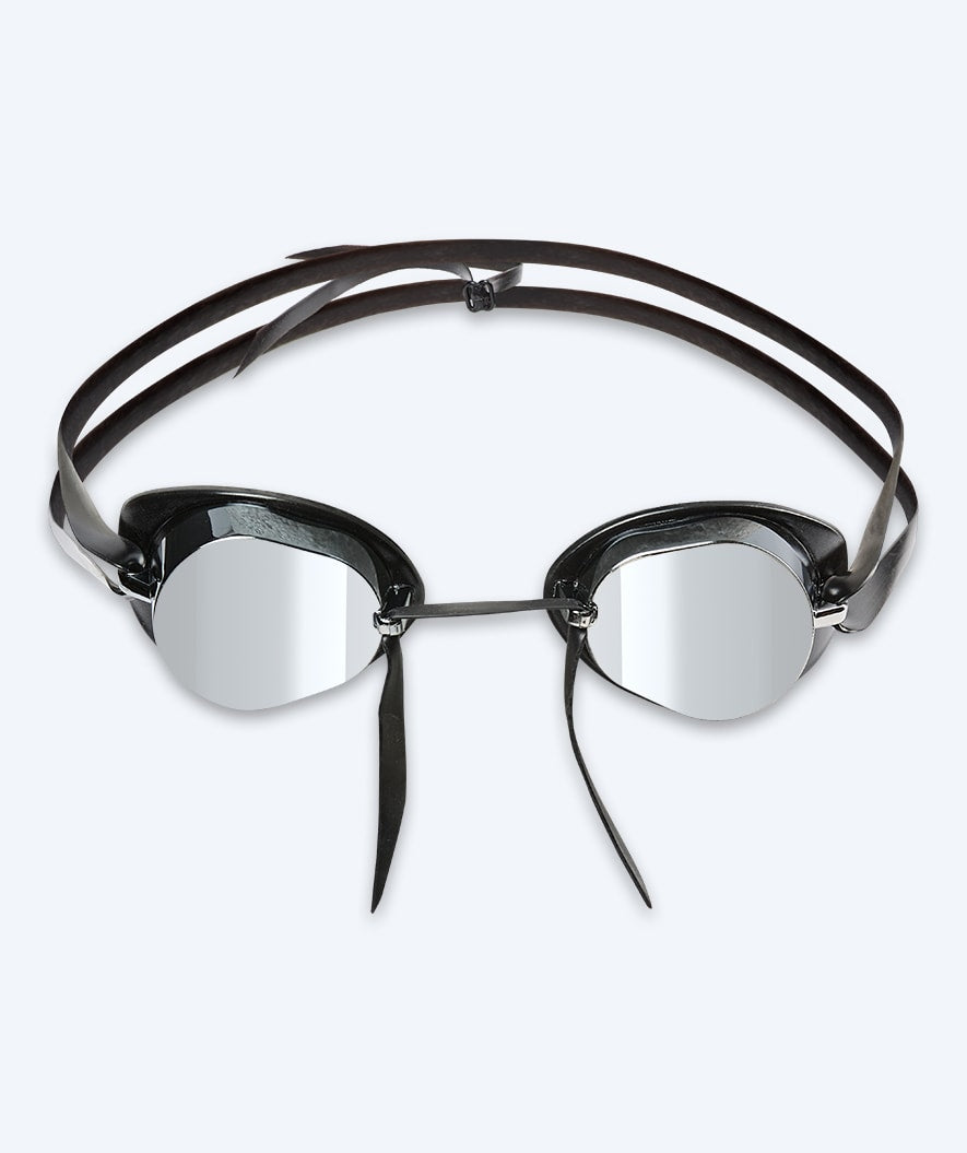 Watery Schwimmbrille - Proflex Swedish Mirror - Schwarz/silber