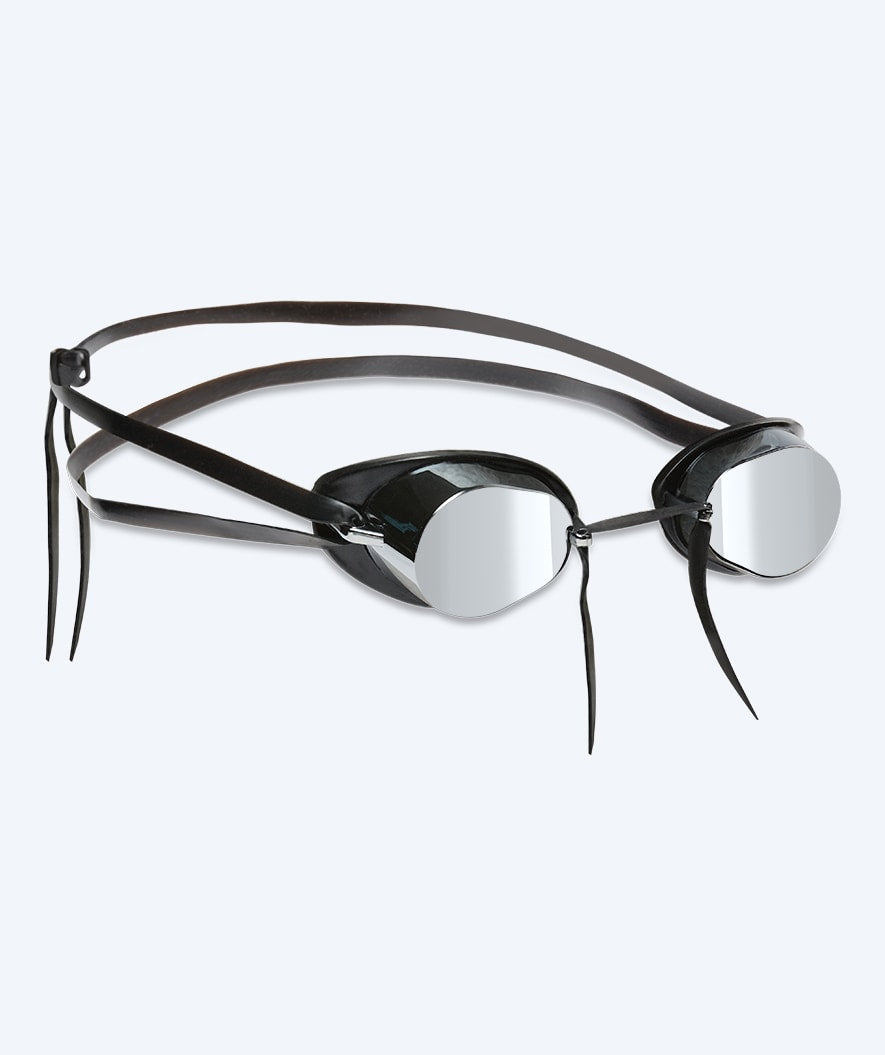 Watery Schwimmbrille - Proflex Swedish Mirror - Schwarz/silber