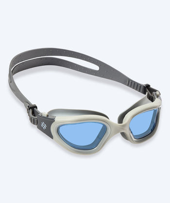 Watery Schwimmbrille fürs Training - Raven Active - Grau/hellblau