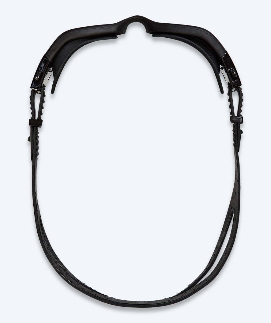 Watery kurzsichtige Schwimmbrille mit Sehstärke für Erwachsene - (-2.0) til (-6.0) - Raven Active - Schwarz (Smoke Scheiben)