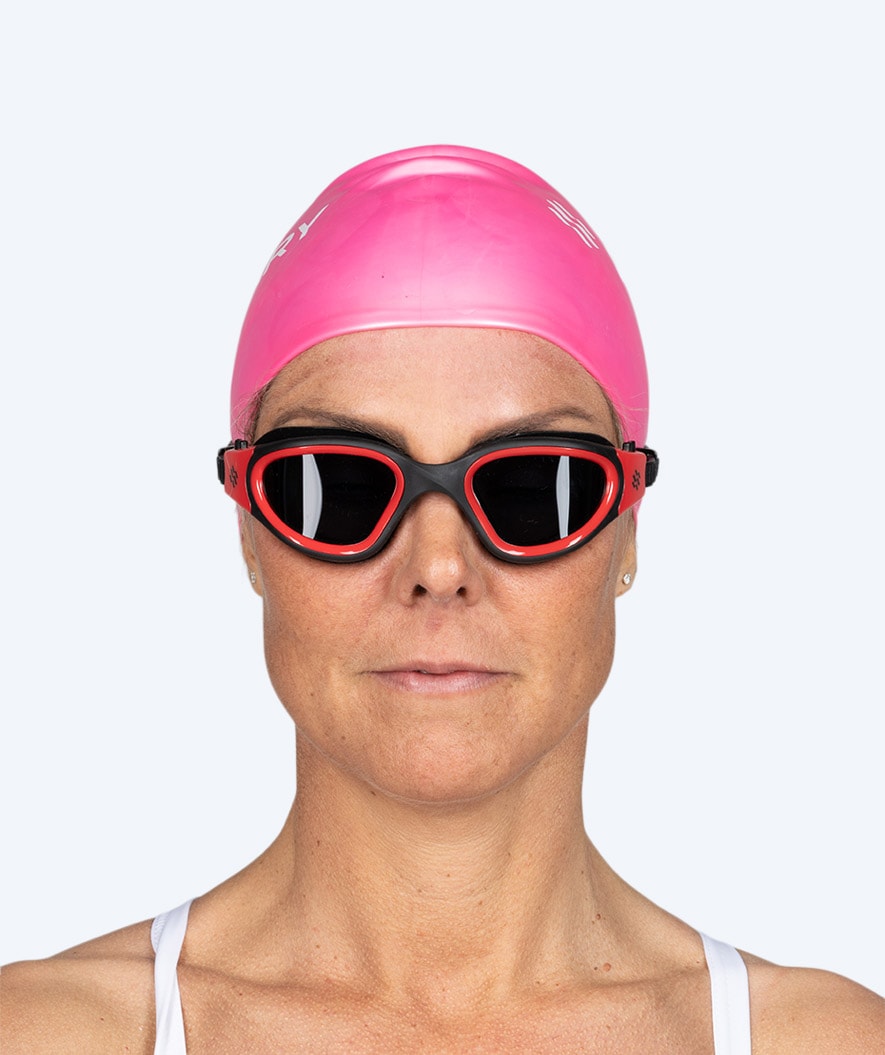 Watery Schwimmbrille fürs Training - Raven Active - Schwarz/rot 1.0