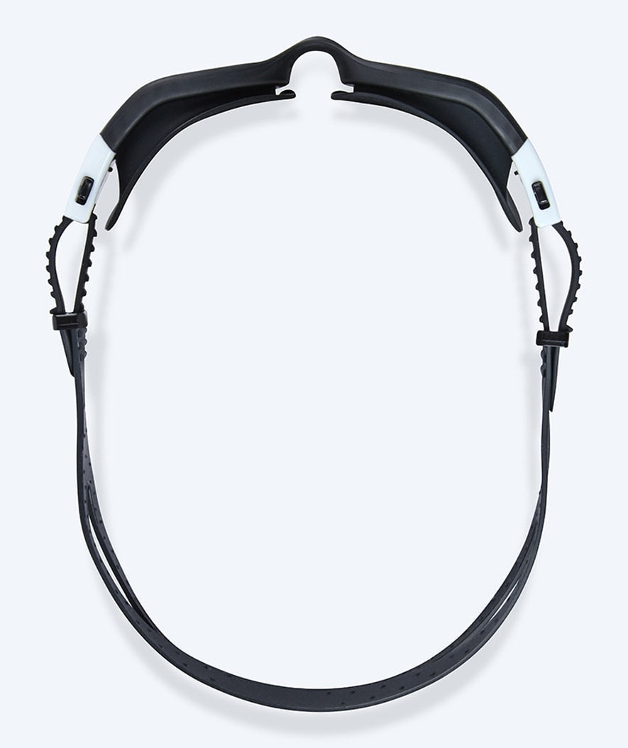 Watery Schwimmbrille für Freizeitschwimmer - Raven Mirror - Schwarz/Weiss