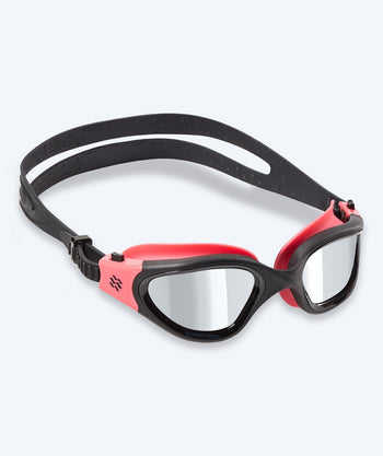 Watery Schwimmbrille fürs Training - Raven Mirror - Pink/silber