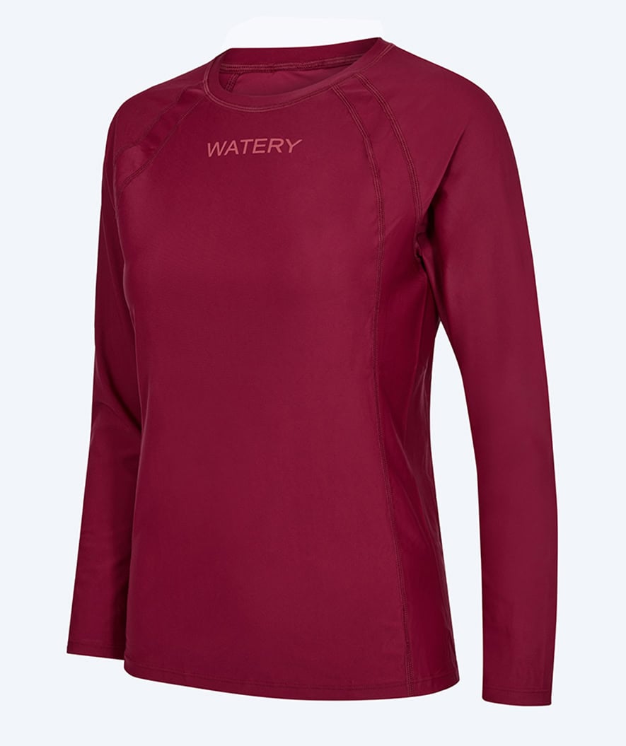 Watery UV Shirt für Damen - Remington Langarm Rashguard - Dunkelrot