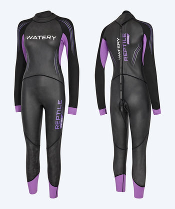 Watery Neoprenanzug für Damen - Reptile Core - Schwarz/violett