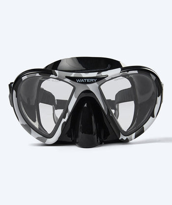 Watery Tauchmaske für Erwachsene (ab 12 Jahre) - Rudder Camo - Schwarz